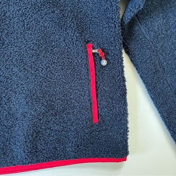 Brooks Brothers Teddy Fleece Half Zip Navy XS - Picture 6 of 7